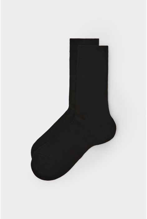 Chaussettes Courtes Avec Cachemire Pour Homme Noir