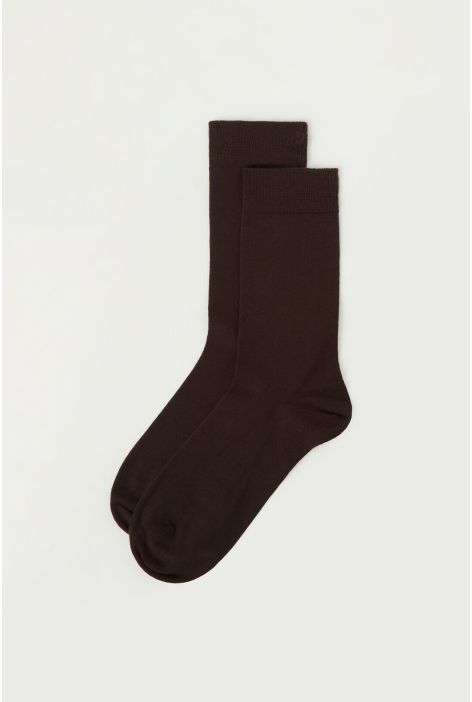 Chaussettes Courtes En Coton Thermique Pour Homme Marron
