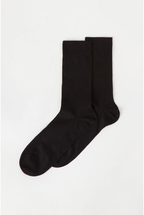 Chaussettes Courtes En Coton Thermique Pour Homme Noir