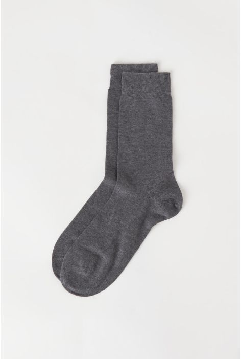 Chaussettes Courtes En Coton Thermique Pour Homme Gris