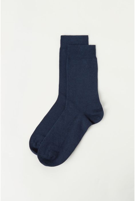 Chaussettes Courtes En Coton Thermique Pour Homme Bleu
