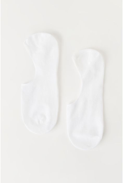 Socquettes En Coton Et Lin Unisexes Blanc