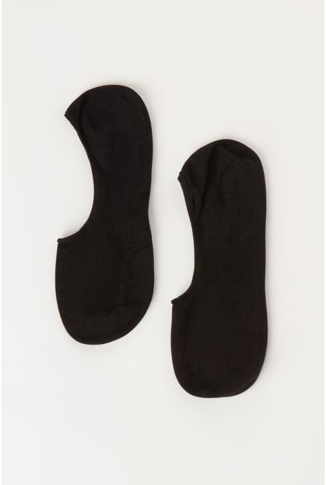 Socquettes En Coton Et Lin Unisexes Noir