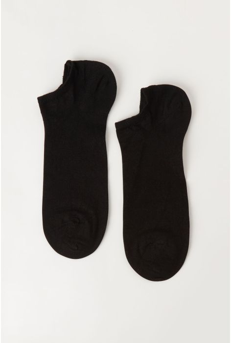 Socquettes Unisexes En Coton Et Lin Noir