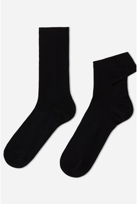 Socquettes Sans Bordure En Coton Pour Homme Noir