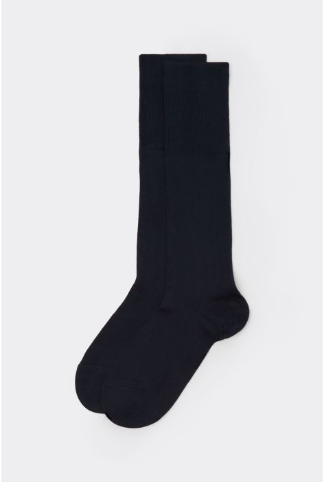 Chaussettes Longues Avec Cachemire Pour Homme Bleu