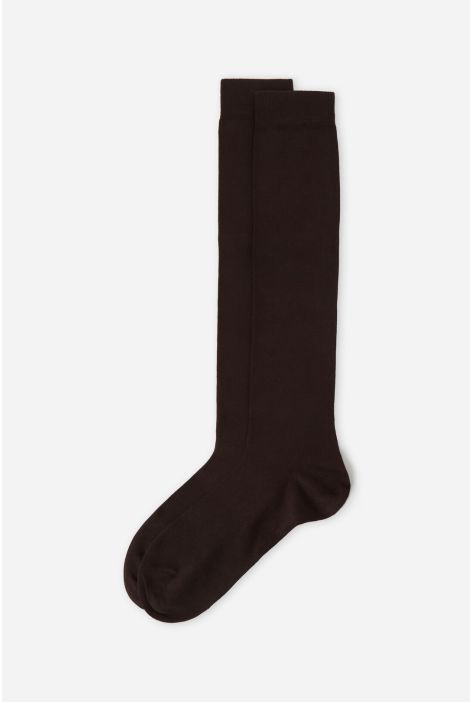 Chaussettes Longues En Coton Thermique Pour Homme Marron