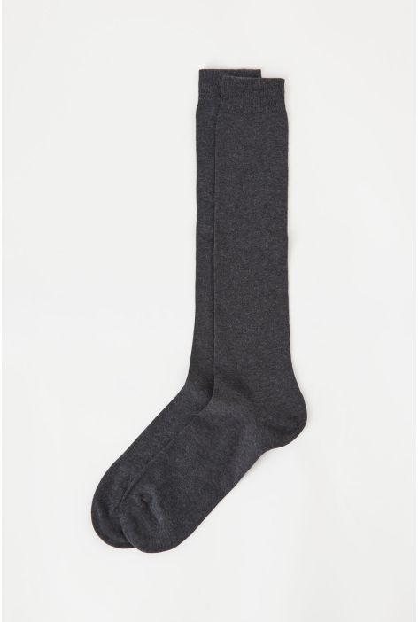 Chaussettes Longues En Coton Thermique Pour Homme Gris