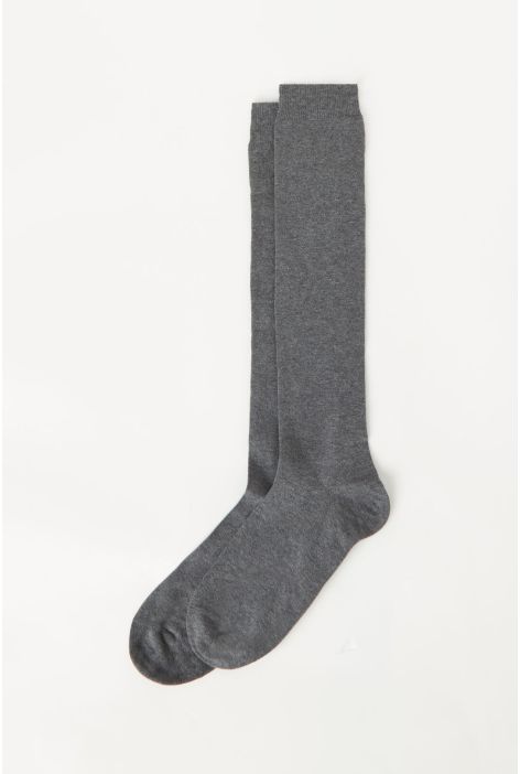 Chaussettes Longues En Coton Thermique Pour Homme Gris